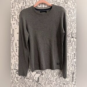 Pull&Bear Classic Gray Crewneck Sweater
